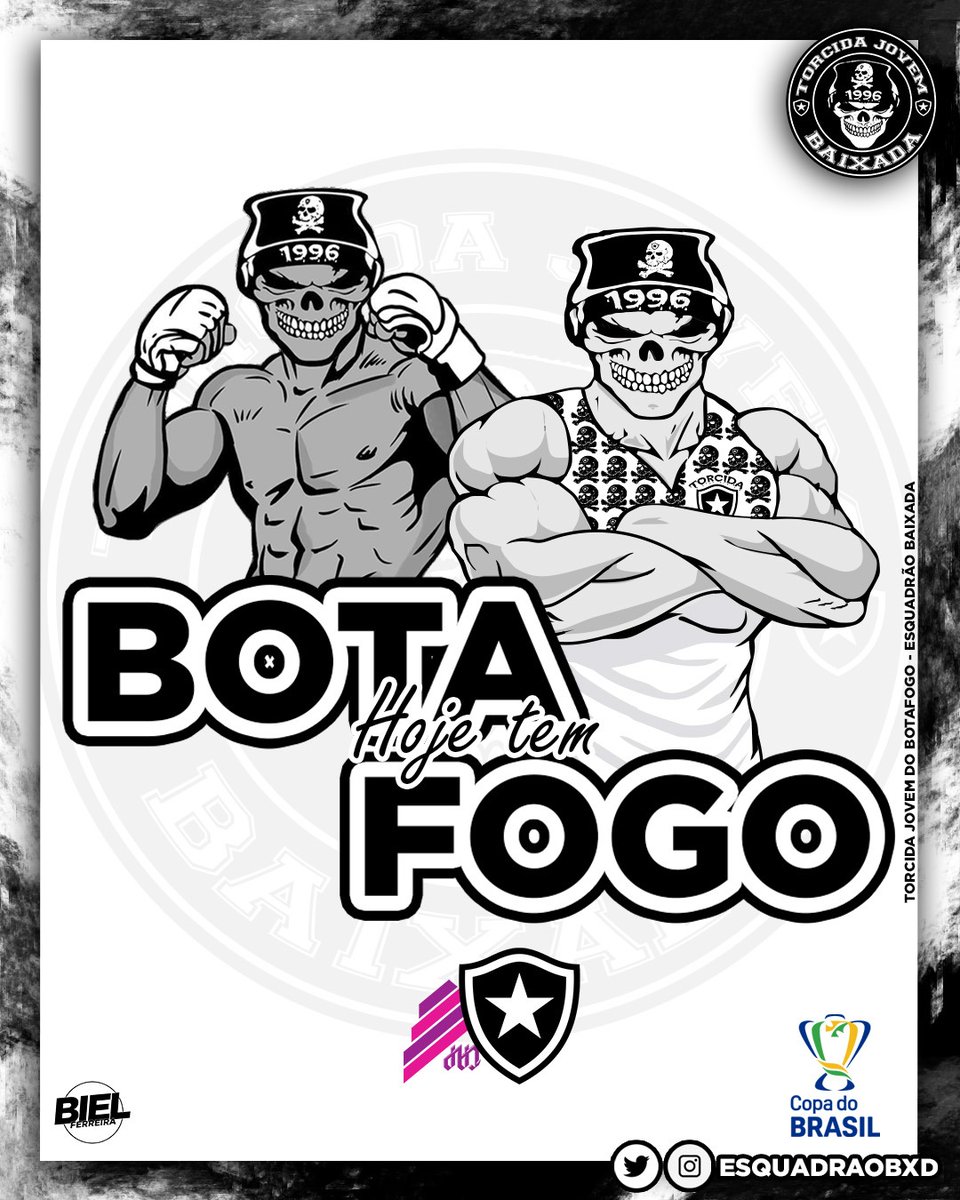 EsquadraoBxd's tweet photo. DIA DE BOTAFOGO!🔥
DIA DE COPA💀 https://t.co/y4d0pUzBOu