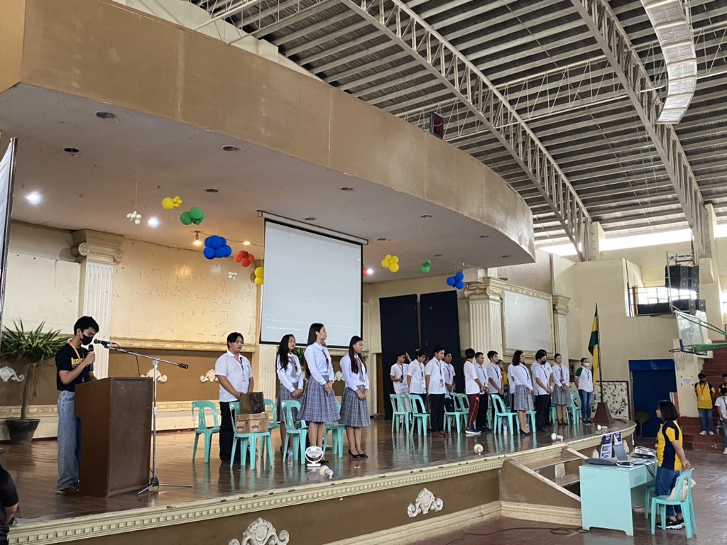 csukomyu's tweet photo. HAPPENING NOW | #PulsoCSU Face the CSUans Miting de Avance held today at CSU Gymnasium.
#AndrewsVote2023 https://t.co/POMpL29wtt