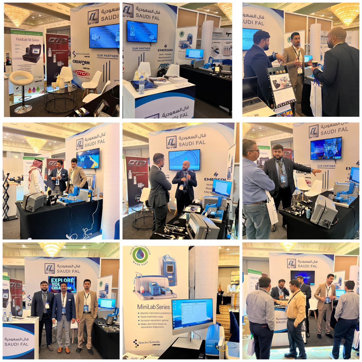 SpectroSci's tweet photo. Thanks to the team at Saudi Fal Co. for displaying Spectro's onsite oil analyzers at Maintrel 4.0 GCC Plant Maintenance &amp; Reliability Conference &amp; Exhibition in Al Khobar, Saudi Arabia. https://t.co/8DnPGQhzWb
#onsiteoilanalysis #plantmaintenance #reliability #maintrel https://t.co/TDx17RYXk2