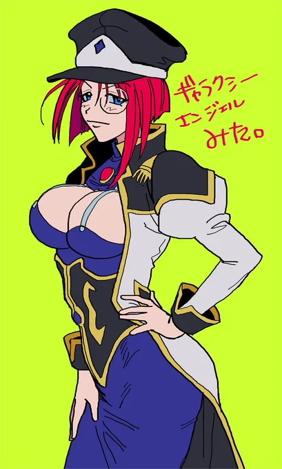 これはギャラクシーエンジェルを完走した時に描いた落書き 作業用BGMに丁度良すぎた ギャラクシーエンジェル