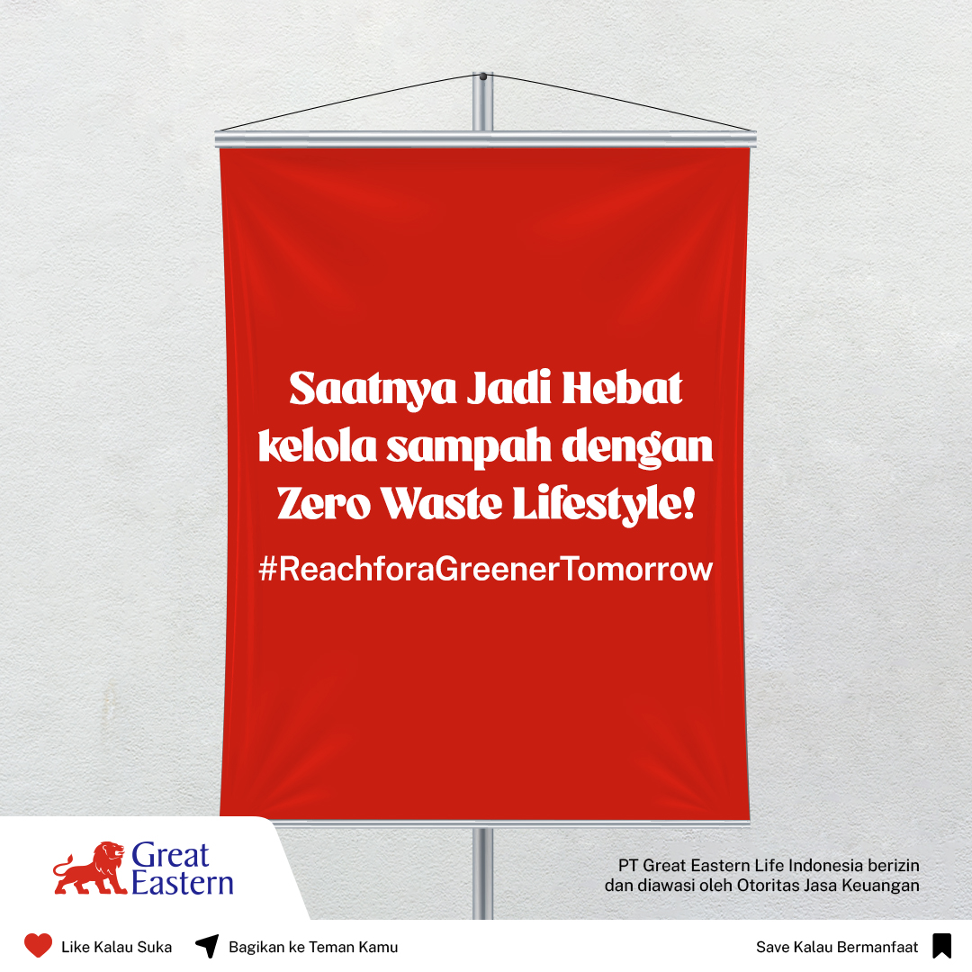 GreatEastern_ID's tweet photo. #ReachforGreat #GreatGeneration #ReachforaGreenerTomorrow #ZeroWaste
PT Great Eastern Life Indonesia berizin dan diawasi oleh Otoritas Jasa Keuangan. https://t.co/ErJzwfOu61