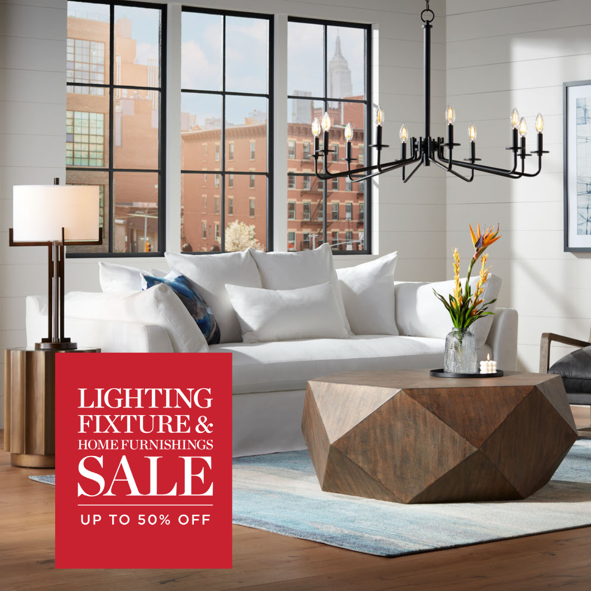 The Lighting Fixture &amp; Home Furnishings Sale is on 🙌🏻 Save up to 50% off select designs in lighting, outdoor &amp; much more.

Shop now: bit.ly/3F21dzh

#myLampsPlus #LightingSale #HomeFurnishingsSale #Sale #HomeLighting #Chandelier #TableLamp #WhiteFabric #SlipcoverSofa
