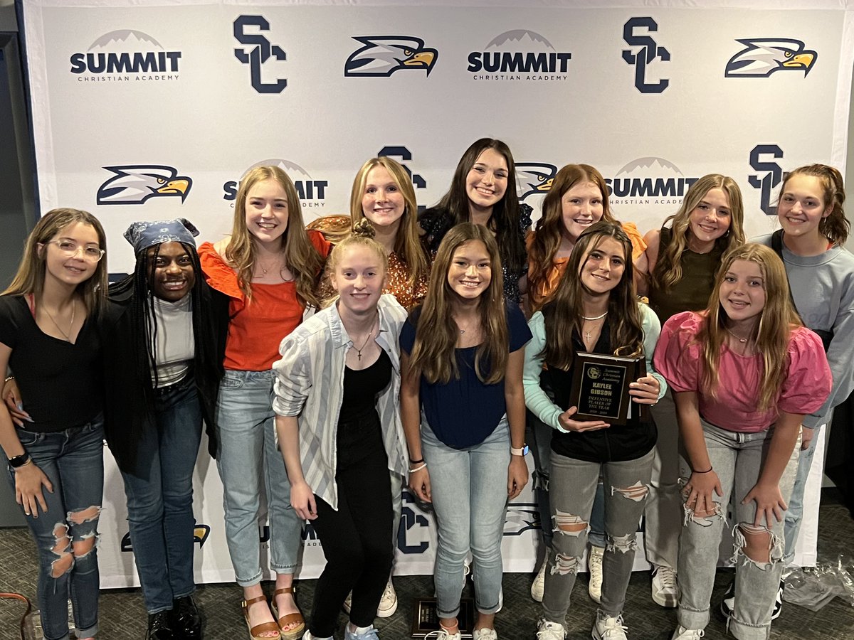 Summit Christian Lady's Basketball (@summit_lady) on Twitter photo Celebrating our Summit Lady Eagles’ hard work!
<a href="/Bmorrison_12/">Bailey Morrison</a> Newcomer of the year
Kaylee Gibson Defensive Player of the year
<a href="/_valeriahill/">Valeria Hill</a> Offensive Player of the year
<a href="/katey_stemple/">Katey Stemple</a> 6th man on the bench
<a href="/EmilySloat09/">Emily Sloat</a> Eagle Spirit
<a href="/garnatz_trinity/">Trinity Garnatz</a> MVP Celebrating our Summit Lady Eagles’ hard work!
<a href="/Bmorrison_12/">Bailey Morrison</a> Newcomer of the year
Kaylee Gibson Defensive Player of the year
<a href="/_valeriahill/">Valeria Hill</a> Offensive Player of the year
<a href="/katey_stemple/">Katey Stemple</a> 6th man on the bench
<a href="/EmilySloat09/">Emily Sloat</a> Eagle Spirit
<a href="/garnatz_trinity/">Trinity Garnatz</a> MVP