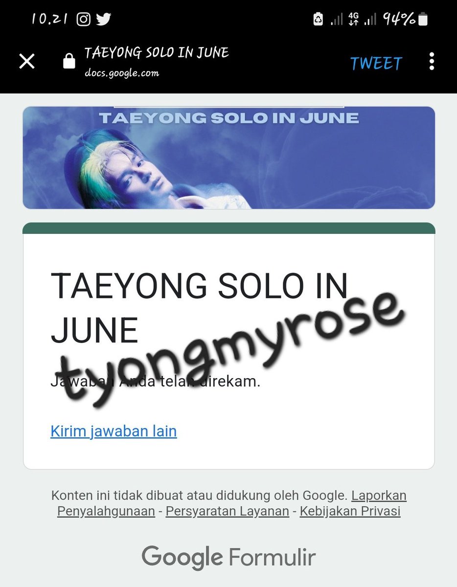 tyongmyrose's tweet photo. 🌹 TAEYONG SOLO DONATION CHALLENGE 🌹 

Let’s donate for IDR 6.523 ❤️
It’s Taeyong debut date! 
A small gesture can make BIG impact🌹
#TOLOdonateParty #TAEYONG1stSOLO #톨로이즈커밍

(I know TYONGFs has donate more money and PO so many #SHALALA album, but it's still worthy) 🥰🌹 https://t.co/0W0Qz92yRN