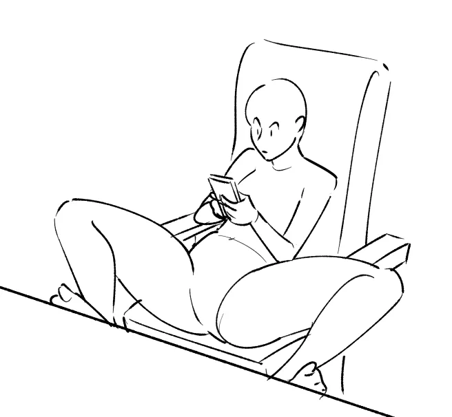 literally just caught myself sitting like this LOL