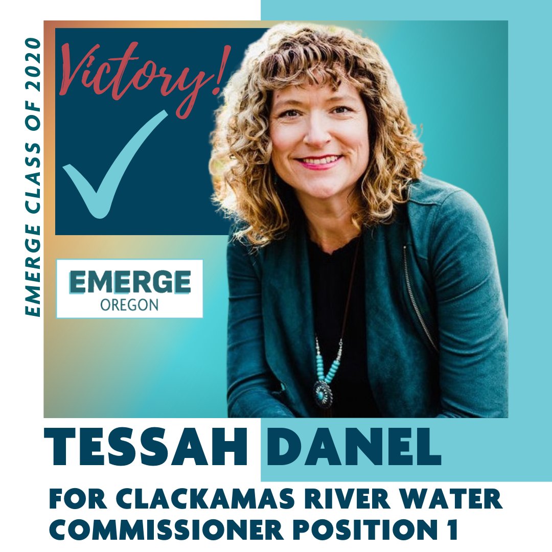 ✅Tessah Danel (2020) won re-election to Clackamas River Water District -- Congrats, Tessah!