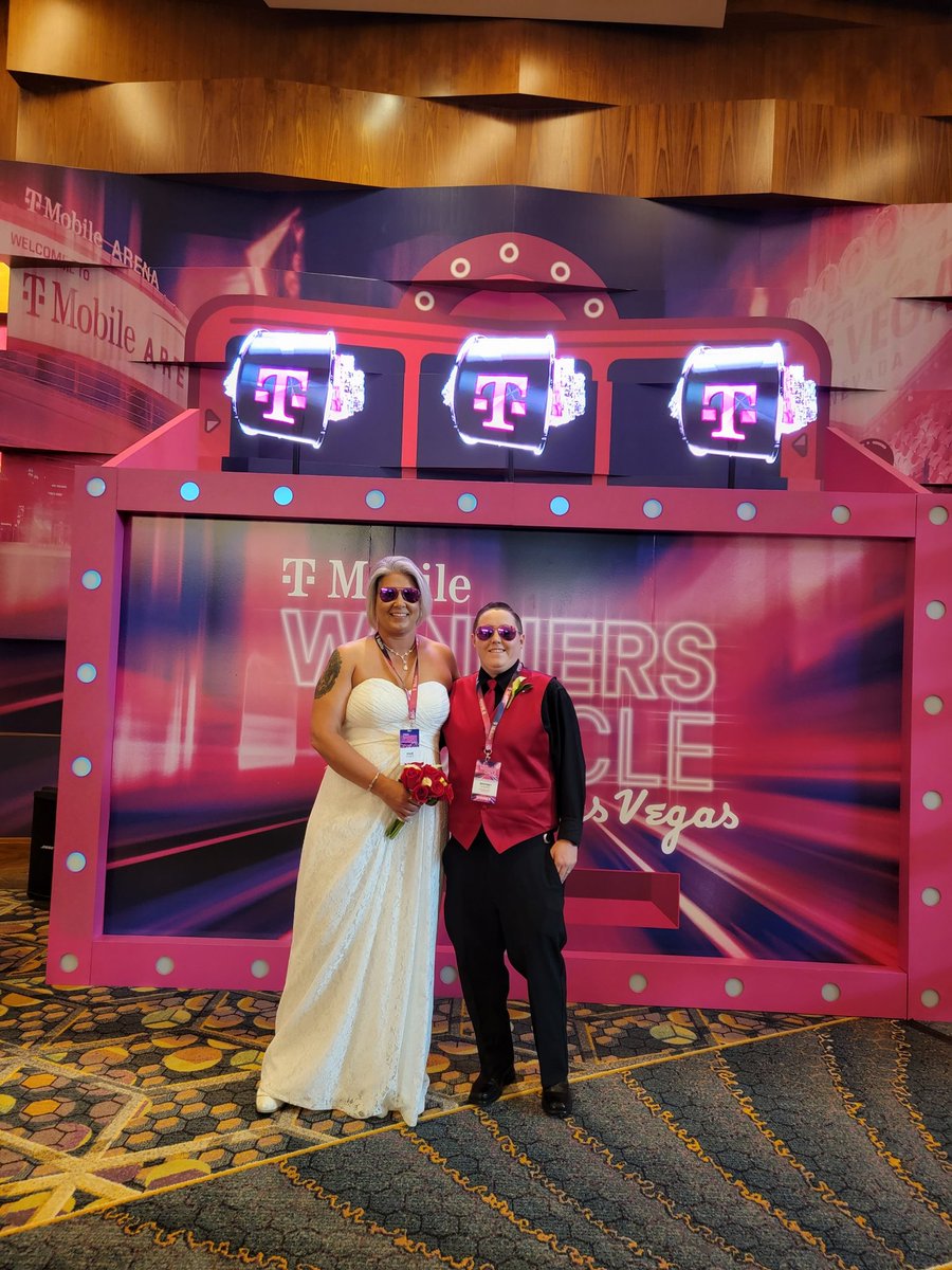 Awards banquet and married busy day here in vegas!!! Thank you T-Mobile for being the #uncarrier that you are!!! #wc23