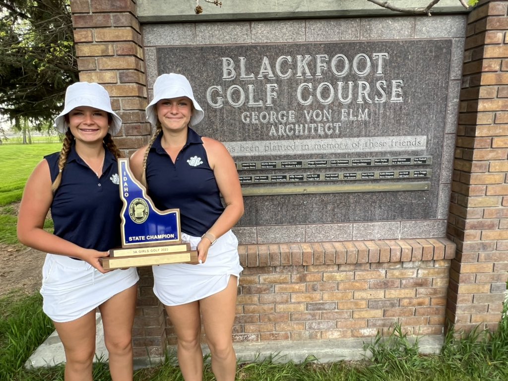 CurtBayer's tweet photo. Great 2 days of IHSAA 3A Golf.  Bonners Ferry State Team champs. Individual 1st and 3rd. https://t.co/5Ne7oP5YLW