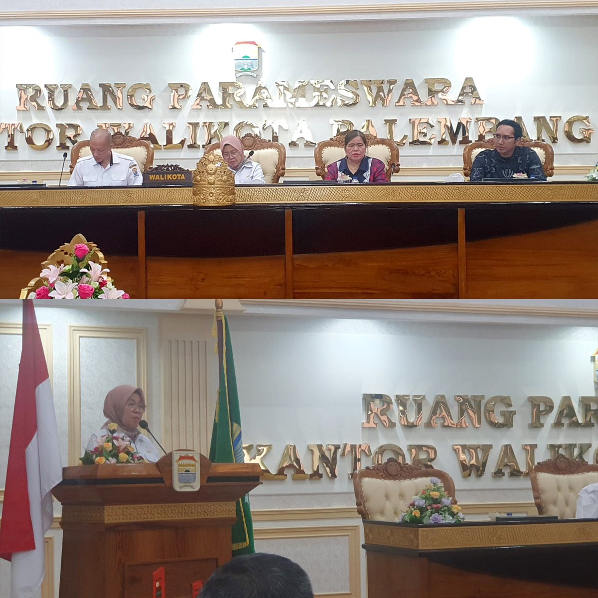 TirtaMusi's tweet photo. Rabu, 17 Mei 2023.

Direktur Teknik, Bapak M. Azharuddin menghadiri kegiatan Sosialisasi Pembangunan Instalasi Pengolahan Air Limbah (IPAL) di Kota Palembang.

Sosialisasi ini di adakan langsung di Ruang Rapat Parameswara Kantor Walikota Palembang. https://t.co/XmmxmVO3eW