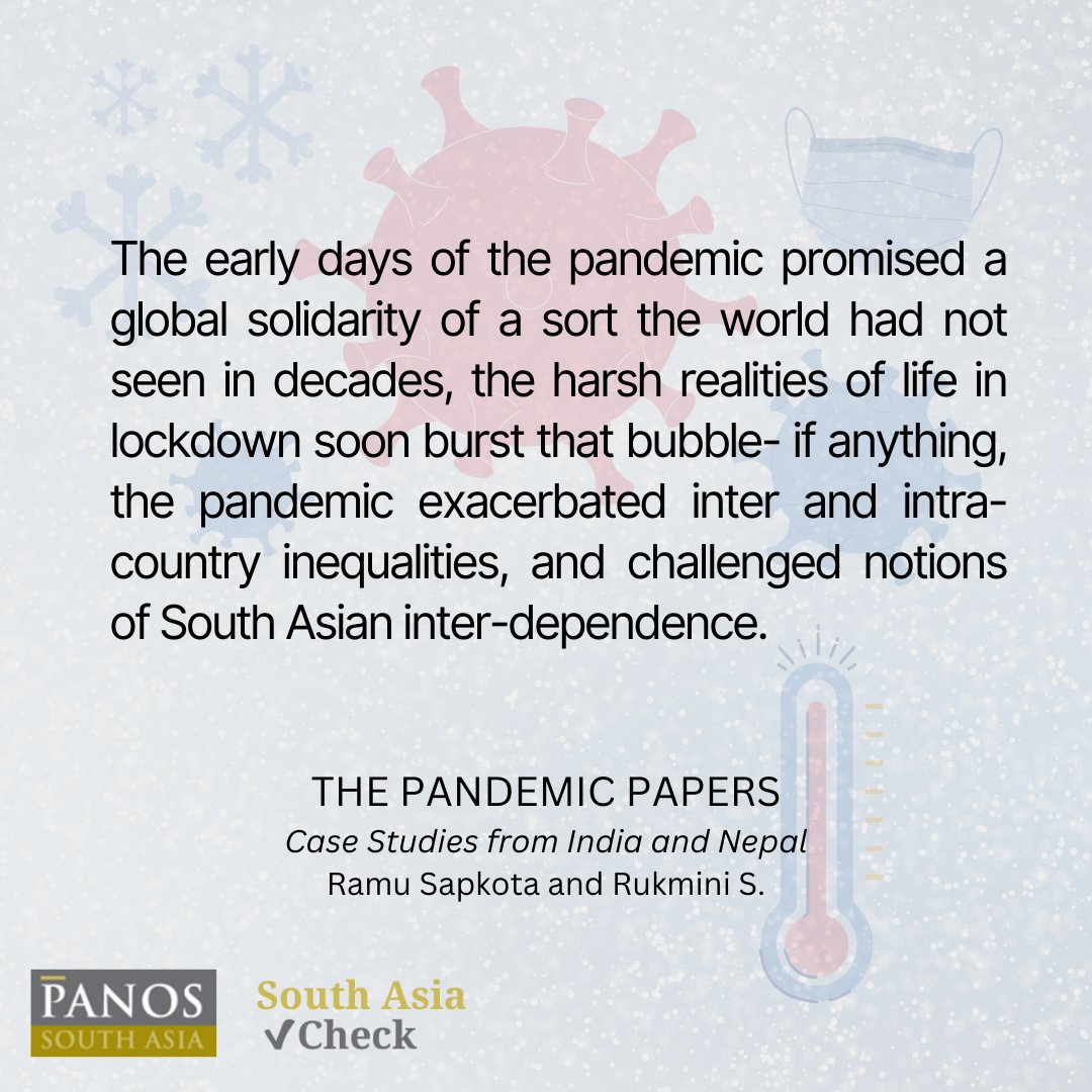 Here we are sharing portions of our latest report titled "THE PANDEMIC PAPERS, Case studies from Nepal and India" authored by <a href="/ramusapkota/">Ramu Sapkota</a> and Rukmini S.
#PandemicPaper #SouthAsia #Covid19 #SouthAsiaCheck #PanosSouthAsia #Pandemic