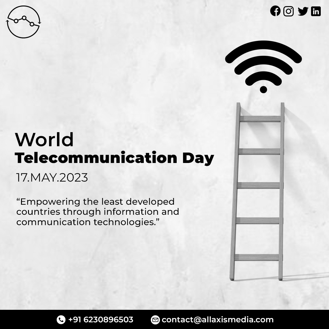 All_Axis_Media's tweet photo. Let's stay connected and communicate with kindness, respect, and empathy on this World Telecommunication Day.
.
.
.

#telecommunication #worldtelecommunicationday #telecommunicationday #digital #allaxismedia https://t.co/iS9pMFBqqj
