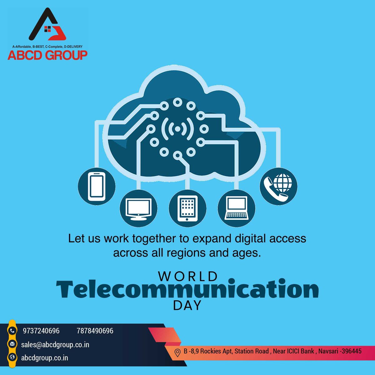 Greetings from ABCD GROUP
                    #DigitalEconomy #DigitalTransformation #TelecomServices #InformationSociety #GlobalCommunication #DigitalInclusion #TelecomIndustry #SustainableDevelopment #SmartCities #WTDC