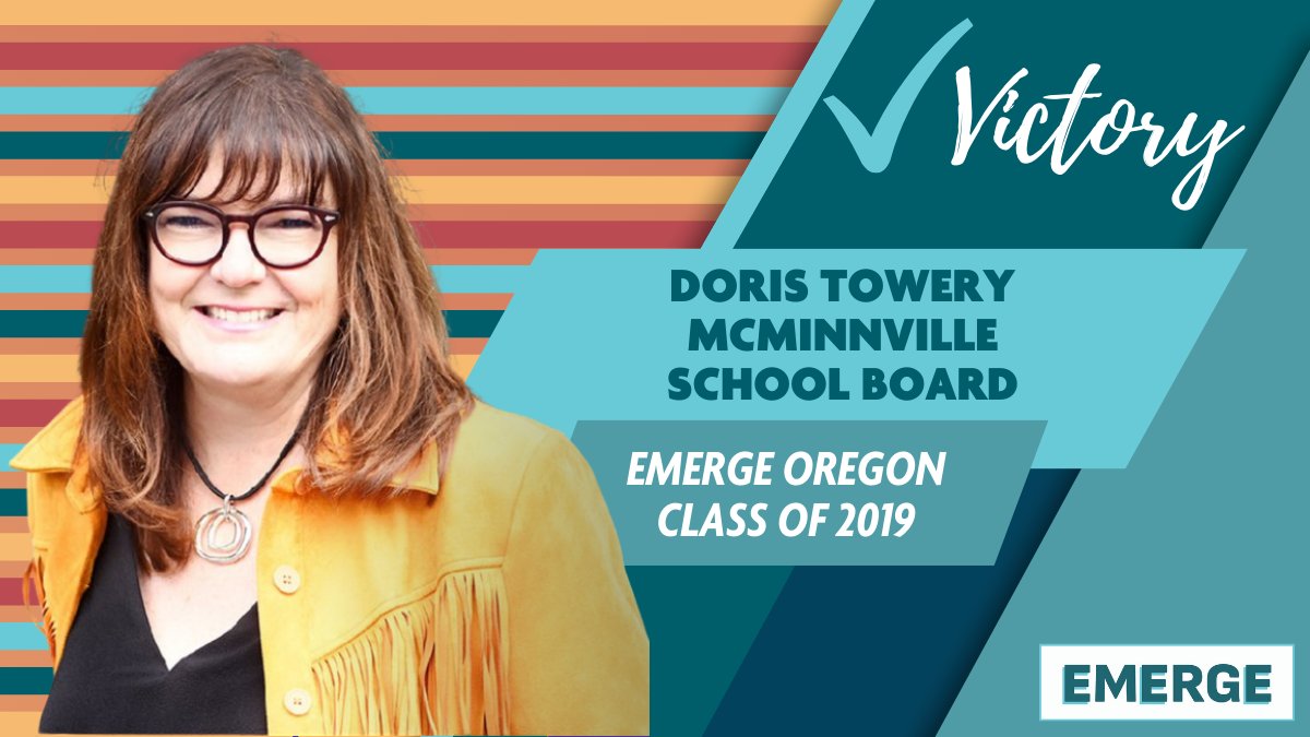✅In Yamhill County, Doris Towery (2019) won the race for McMinnville School Board Seat 7! Congratulations, Doris!
