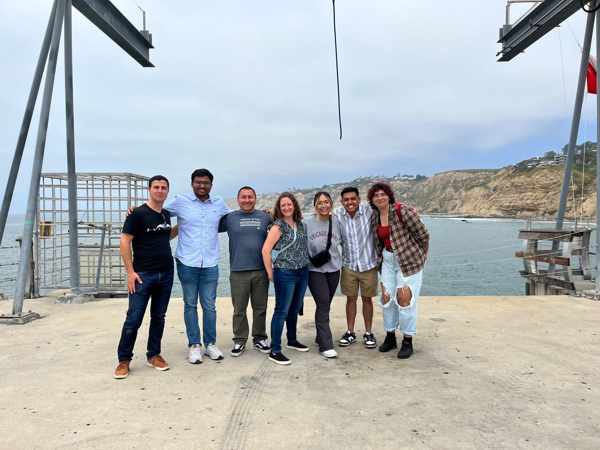 Holly Jones (@dochpjones) on Twitter photo Had a blast touring <a href="/Scripps_Ocean/">Scripps Institution of Oceanography</a> with the <a href="/StuartSandin/">Stuart Sandin</a> lab for our #nsffunded outreach exchange trip between @sacnas chapter students from <a href="/SDSU/">San Diego State University</a> and <a href="/NIUSustain/">NIU Sustainability</a> <a href="/NIUlive/">NIU</a> today!
This photo is taken from where boats are launched on Scripps’ pier. Had a blast touring <a href="/Scripps_Ocean/">Scripps Institution of Oceanography</a> with the <a href="/StuartSandin/">Stuart Sandin</a> lab for our #nsffunded outreach exchange trip between @sacnas chapter students from <a href="/SDSU/">San Diego State University</a> and <a href="/NIUSustain/">NIU Sustainability</a> <a href="/NIUlive/">NIU</a> today!
This photo is taken from where boats are launched on Scripps’ pier.