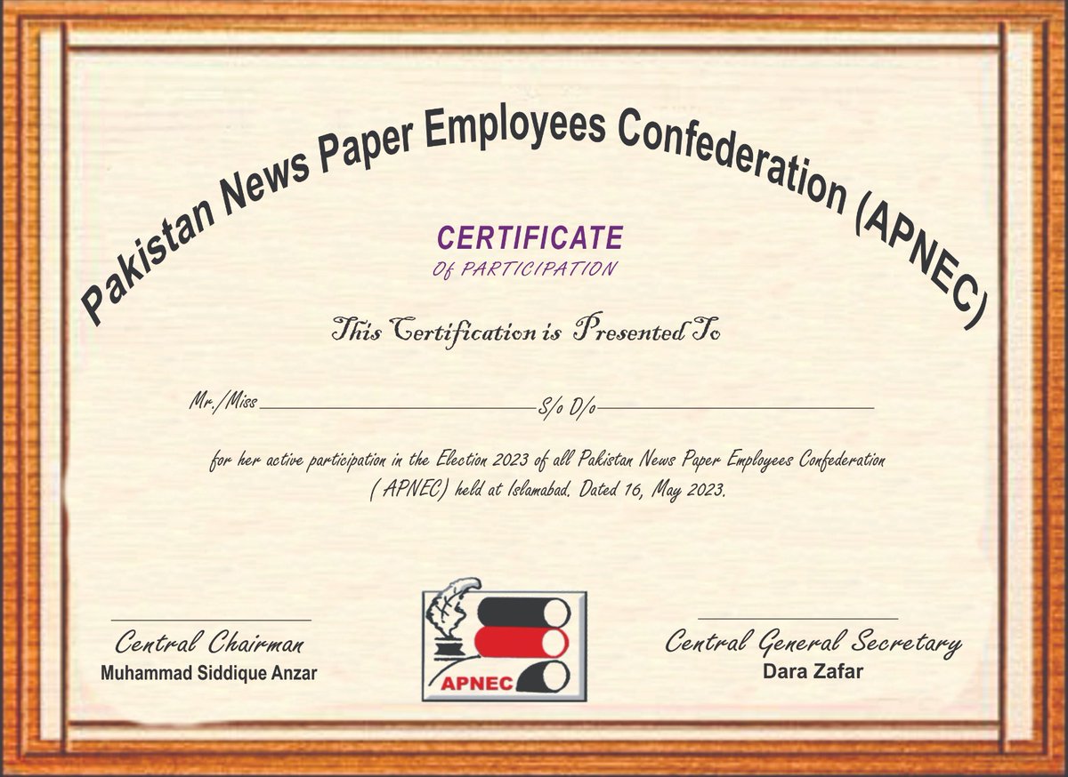 APNEC1's tweet photo. Beware of fraudsters...
They don't even know the nomenclature of APNEC (All Pakistan Newspapers Employees Confederation).

@ApnecChairman 
@mansoor691 
@Afzalbutt01 
@OfficialPfuj https://t.co/NL8ACBrf79