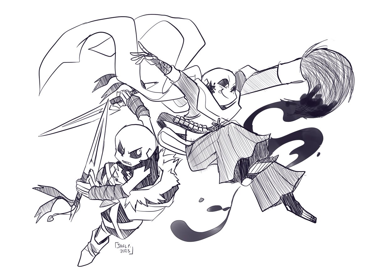 Two old friends doodle