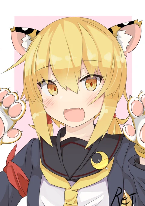 見返したら皐月ちゃんのケモ耳は猫系ばっかり描いてた