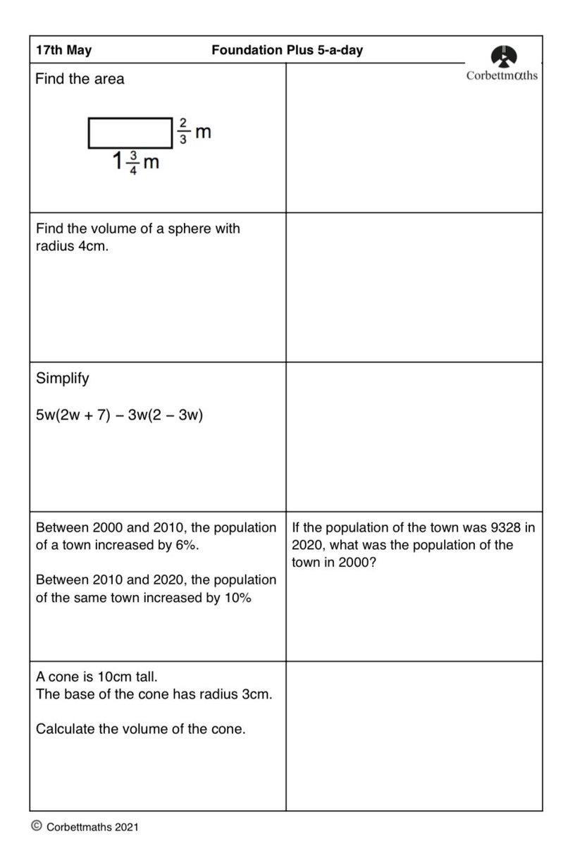 Corbettmaths tweet media