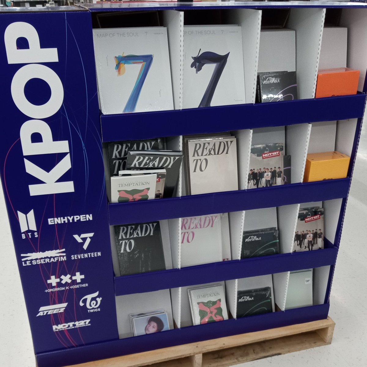 While I myself not really a K-pop fan, Congrats for those who are, even got a display in Walmart.