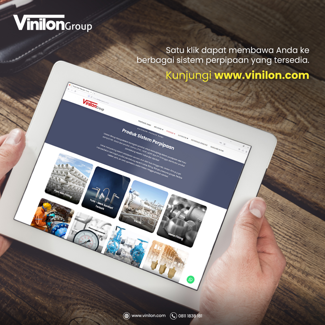 vinilon_group's tweet photo. Lagi cari informasi tentang sistem perpipaan? Mau tau seputar produk-produk dari Vinilon Group? Gak perlu bingung! Cukup kunjungi Official Website Vinilon Group di https://t.co/UkOLhhtz0g!
#vinilongroup #kuatdanlentur #generasikuatdanlentur #websitevinilon #customercarevinilon https://t.co/o7KjI7mFYT