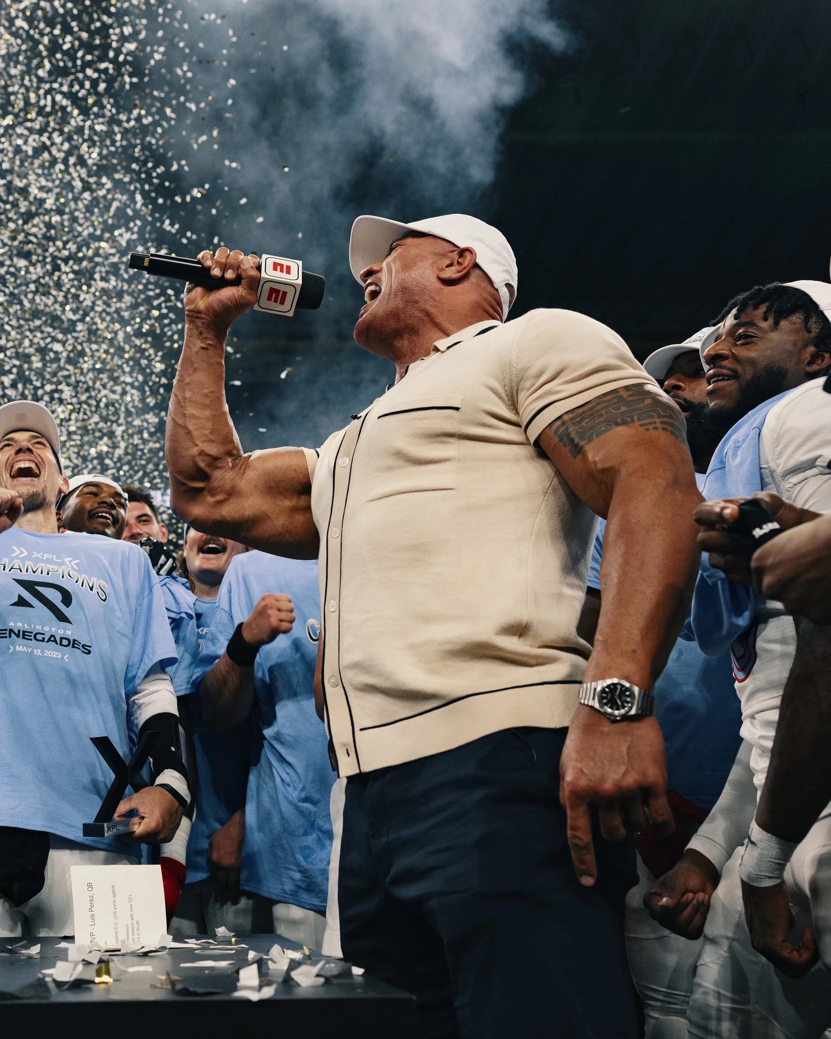 Dwayne Johnson on Twitter: "We did it 🏆 🎊 🤯 🏈 We launched an entire