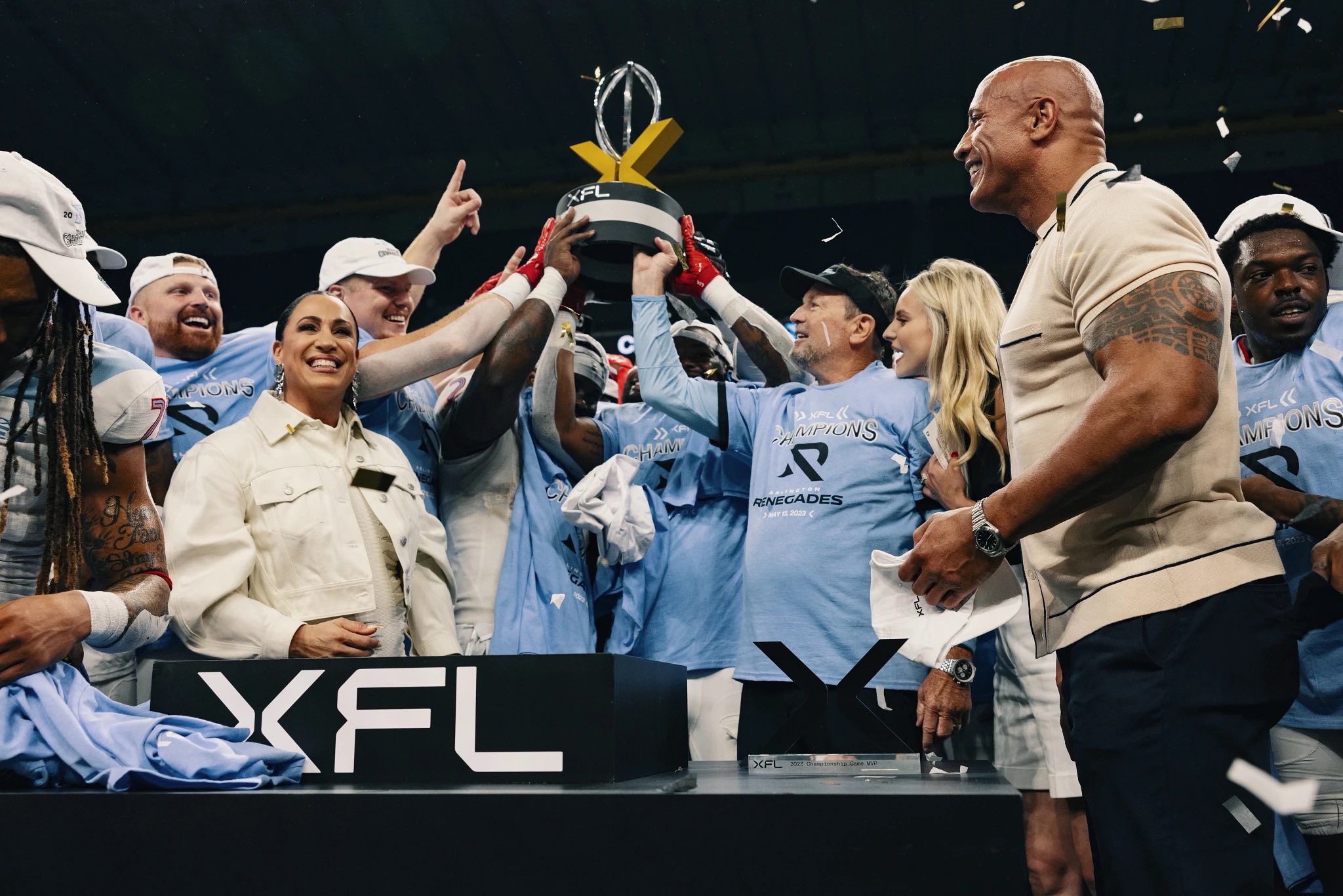 Dwayne Johnson on Twitter: "We did it 🏆 🎊 🤯 🏈 We launched an entire
