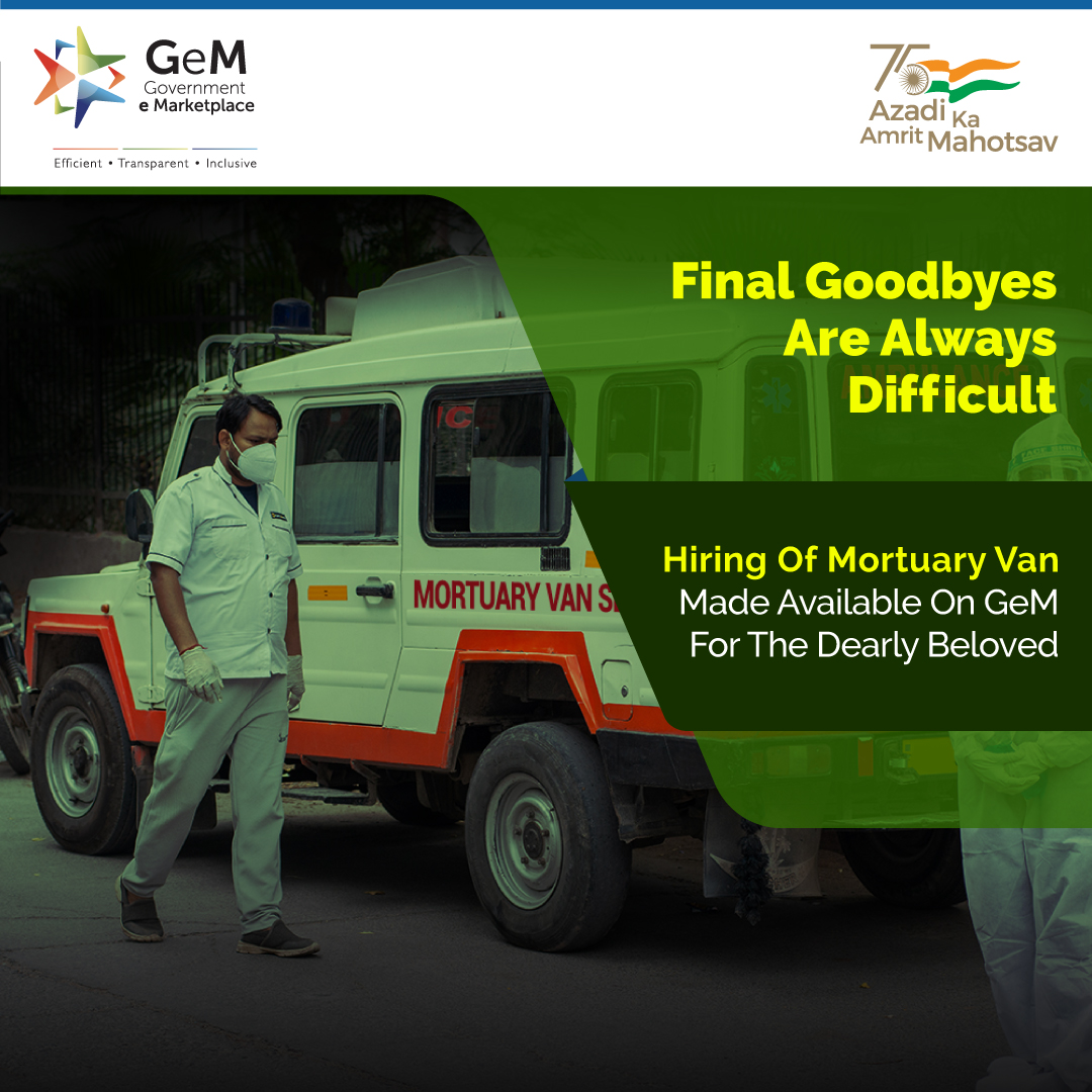 GeM on Twitter "GeM is helping transportation of deceased persons from