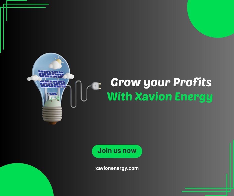 Looking to earn passive income?

Look no further than Xavion Energy!  

#sustainableinvesting #renewableenergy #crudeoilinvesting #solarpanel #investors #energyinvestment #sustainablefuture #responsibleinvesting #alternativeenergy #sustainability #investinenergy #investingtips