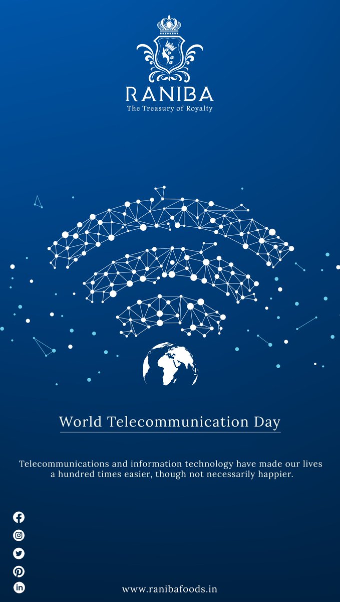 'Connecting the World: Celebrating the Power of Telecommunication on World Telecommunication Day!'

#WorldTelecommunicationDay #ConnectingTheWorld #PowerOfCommunication #GlobalConnectivity #TelecomAdvancements #DigitalRevolution #DigitalConnectivity #CommunicationEvolution