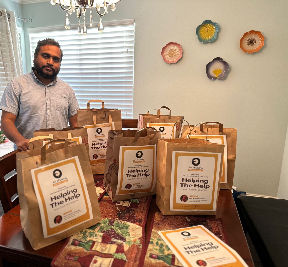 DrSuryasnata's tweet photo. Thanking MR. AJIT HOTA &amp; MRS. PADMAJA DASH, Founding Members of Jagannatha Cultural and Educational center 
Place - Milpitas California, USA for participating in the 10th International Art of Giving Day 2023 

#aog2023
#HelpingTheHelp
#kiituniversity
#artofgiving
#AchutyaSamanta https://t.co/BQvz2KDsfD