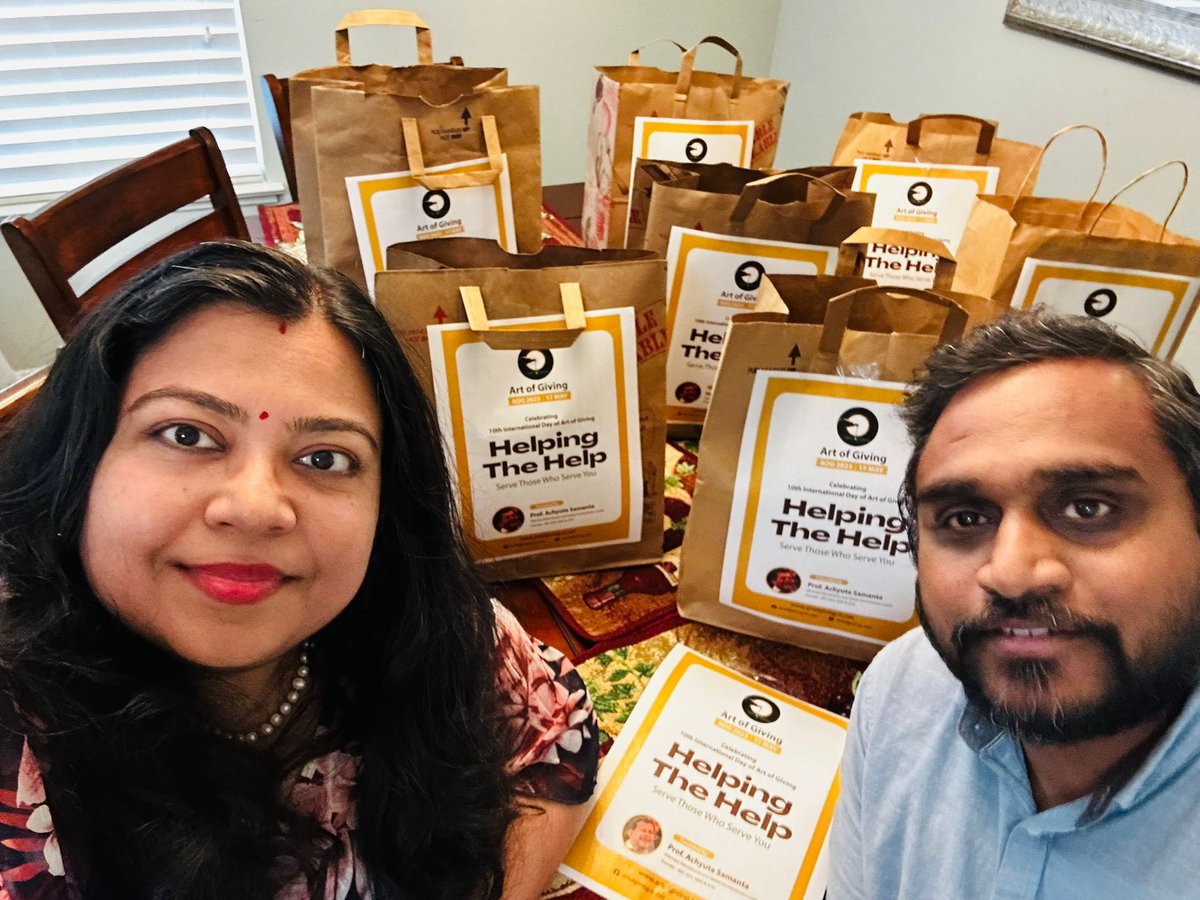 DrSuryasnata's tweet photo. Thanking MR. AJIT HOTA &amp; MRS. PADMAJA DASH, Founding Members of Jagannatha Cultural and Educational center 
Place - Milpitas California, USA for participating in the 10th International Art of Giving Day 2023 

#aog2023
#HelpingTheHelp
#kiituniversity
#artofgiving
#AchutyaSamanta https://t.co/BQvz2KDsfD
