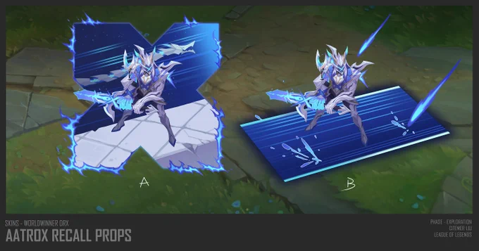 Share some final concepts I worked on for DRX Aatrox!(Amazing early concept by 