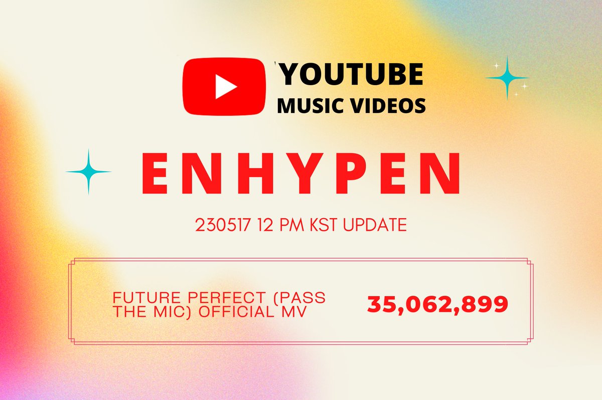 [UPDATE] 230517
12 PM KST YOUTUBE

ENGENE, let's reach 100M already for FEVER! 99M is so close.

#ENHYPEN #엔하이픈 #DARKBLOOD  
#ENHYPEN_4thMiniAlbum
<a href="/ENHYPEN_members/">ENHYPEN</a> <a href="/ENHYPEN/">ENHYPEN OFFICIAL</a>