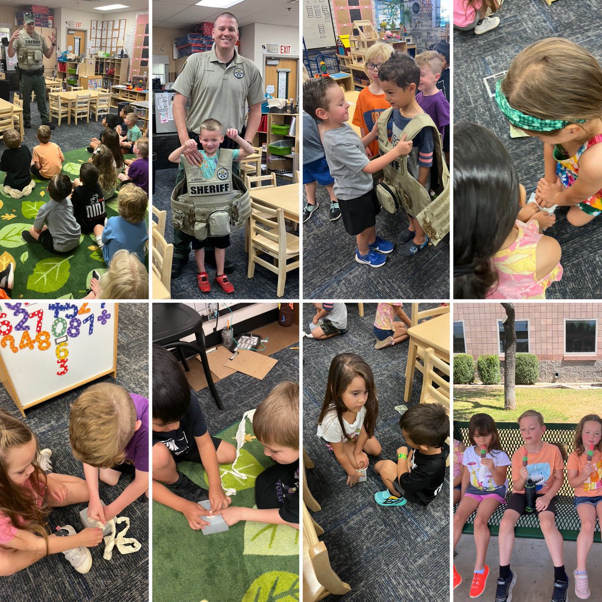 LS Community Ed PreK were learning with one of our wonderful parents Sheriff Griffith how to apply pressure on wounds, what to do in an emergency situation, safety, awareness and much more. <a href="/CommunityDv/">DVUSD Community Education</a> <a href="/DVUSD/">Deer Valley Unified School District</a> <a href="/LegendSprings/">Legend Springs</a>