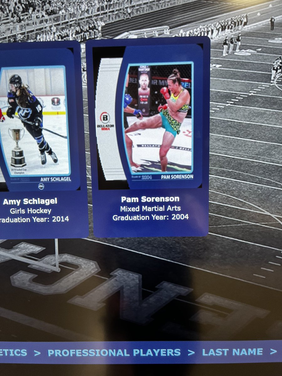 I finally made my high school athlete wall of fame!