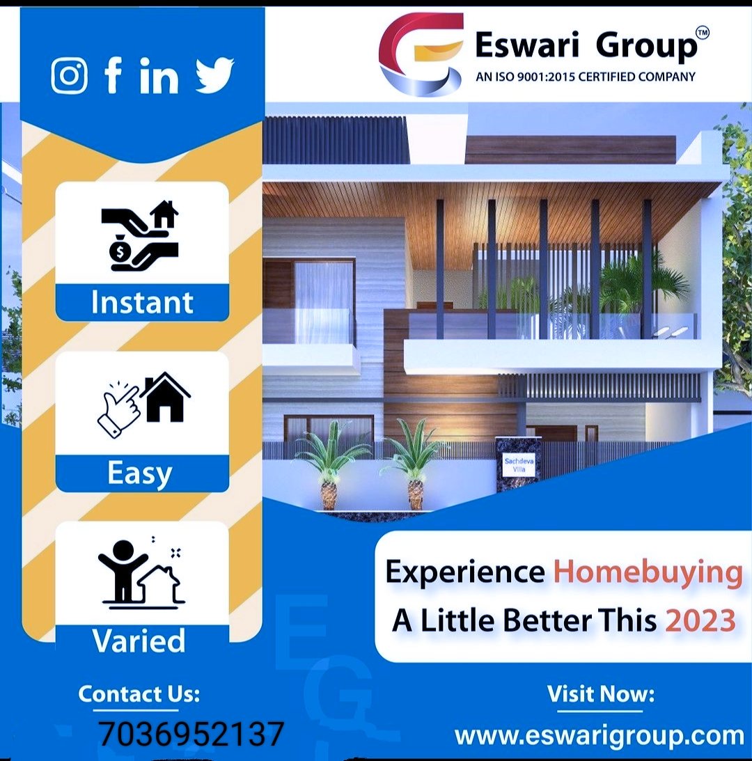 At eswari group you get standard quality homes that give you a reason to feel delighted to buy one for yourself call us now.
7036952137
#EswariHomes 
#visakhapatnamrealestate 
#govtjobs 
#2bhkflatforsale 
#3bhkflatsforsale 
#doctor 
#eswariinteriors 
For inf cont: Hari