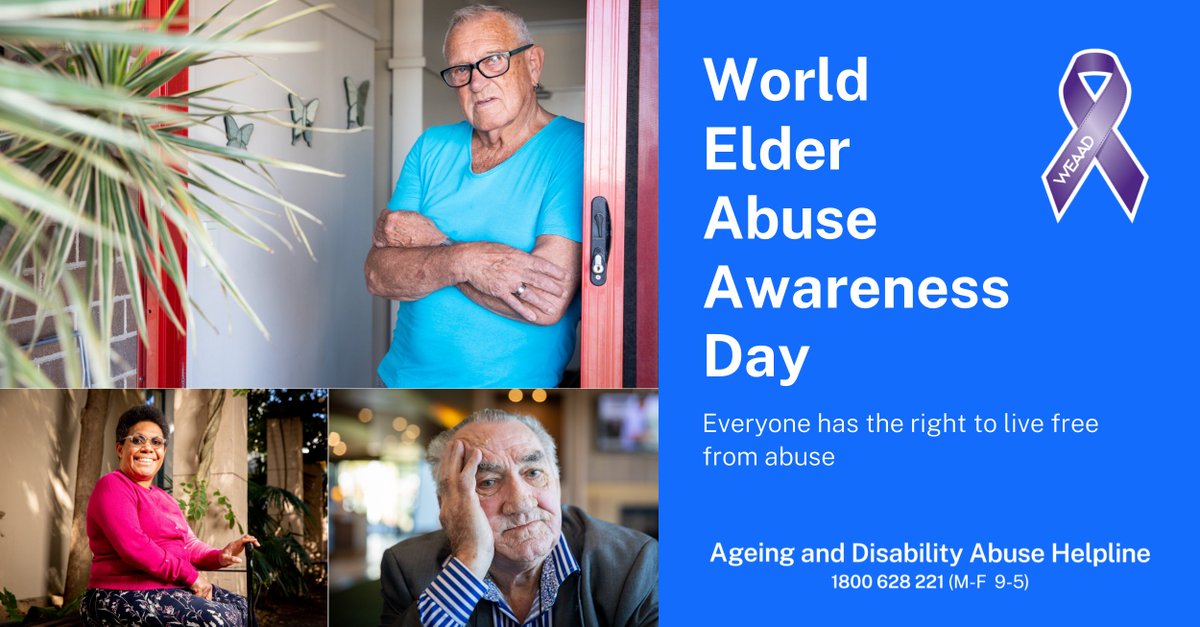 Today is World Elder Abuse Awareness Day.
We recognise that every older person has the right to live free from abuse in their family, home and community.
Get free resources, training and help from our website: ageingdisabilitycommission.nsw.gov.au
#WEAAD2023