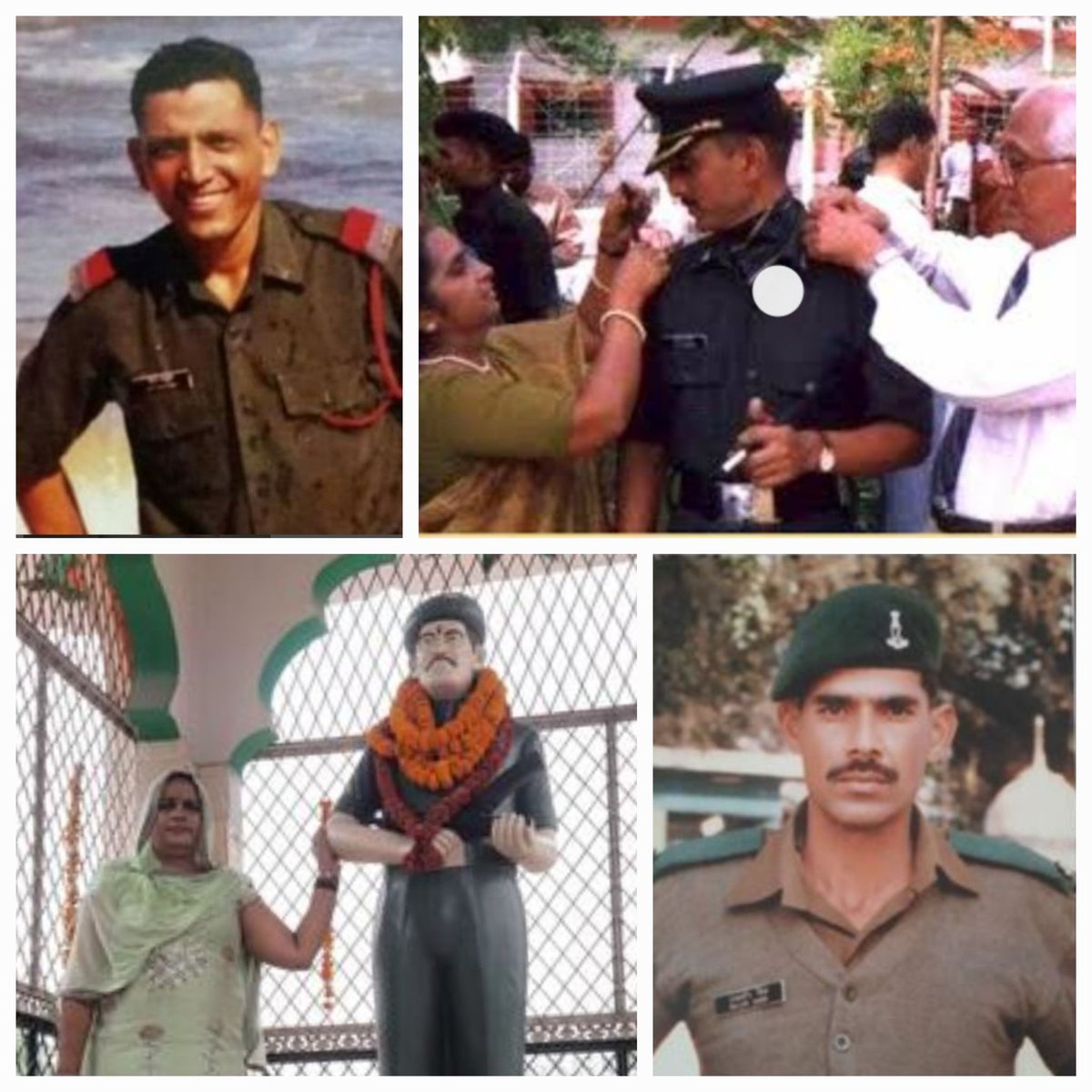megirish2001's tweet photo. This day, #KnowOurHeroes and the ethos of Indian Army 🇮🇳

When Lt Saurabh Kalia reported to 4 Jat after commission, his immediate senior, young Capt Amit Bharadwaj, was very happy he was no longer the 'juniormost'

After Capt Saurabh Kalia's patrol went missing, Capt Amit led a search party of 30 soldiers. They too came under intense enemy fire from the hilltop near Bajrang post 

Knowing they were outnumbered and there was no escape, Capt Amit ordered his men to return to Base while he stayed back to engage in counter fire so that his men would not be followed/ killed

Hav Rajvir refused to return. Believed to have said 'bach gaye toh punishment de dijiye Saab. Aapko akela nahin chod sakta'. Both fought as long as they could🙏🇮🇳

Kargil War broke out soon after, and  it took 56 days to retrieve the mortal remains of Bravehearts Capt Amit Bharadwaj and Hav Rajvir Singh... 

Think of their Families that waited 💔 
Remember #FreedomIsNotFree 🇮🇳