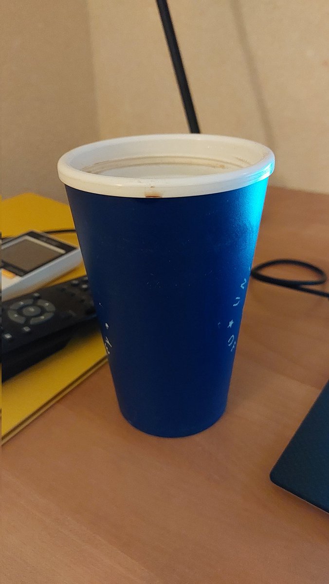 FliesOnTheVisor's tweet photo. This is my coffee cup. There are many like it, but this one is mine.
It is empty. This is good as the coffee is now in me, and being empty, I can refill it.
#PortableKettle #SomewhereInSlovinia https://t.co/r5eFQ7p4rU
