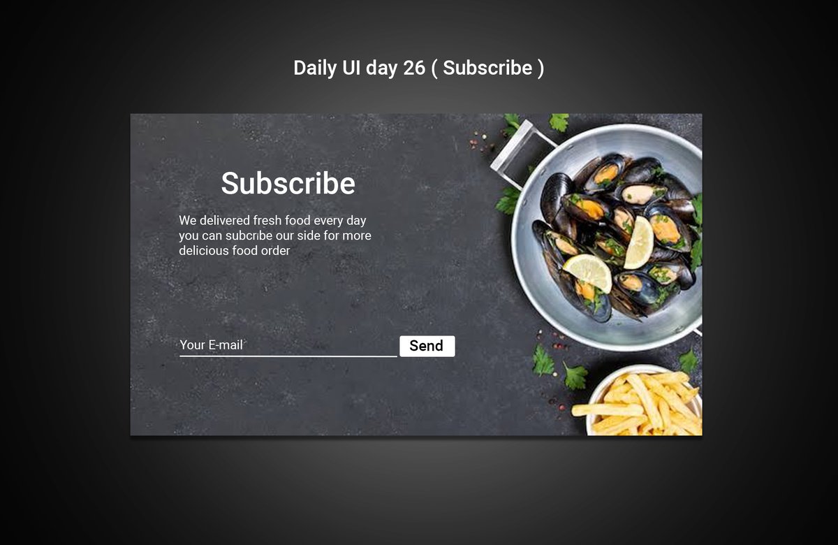 Farzincreation's tweet image. Daily UI 026 ( Subscribe ) #dailyui #day026 #subscribe #dailyuichallenge #uidesign