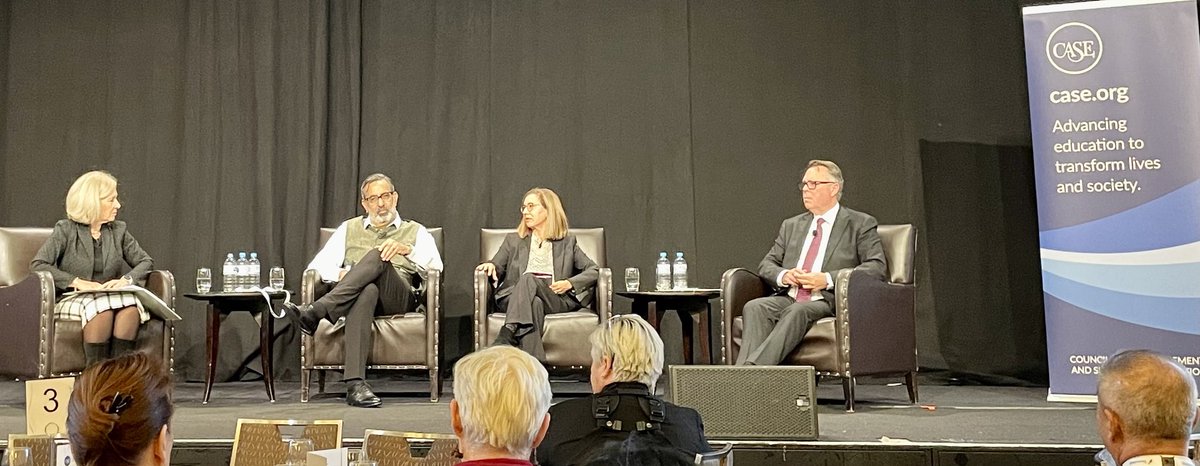 bberquist's tweet photo. “Universities play the role of connectors in society” @UCNZ VC Professor Cheryl de la Rey reflects on leadership in #highered.       Presidents’ panel at #CASEAPAC ⁦@CASEAdvance⁩ ⁦@case_asia_pac⁩ https://t.co/uvqWee4oFg
