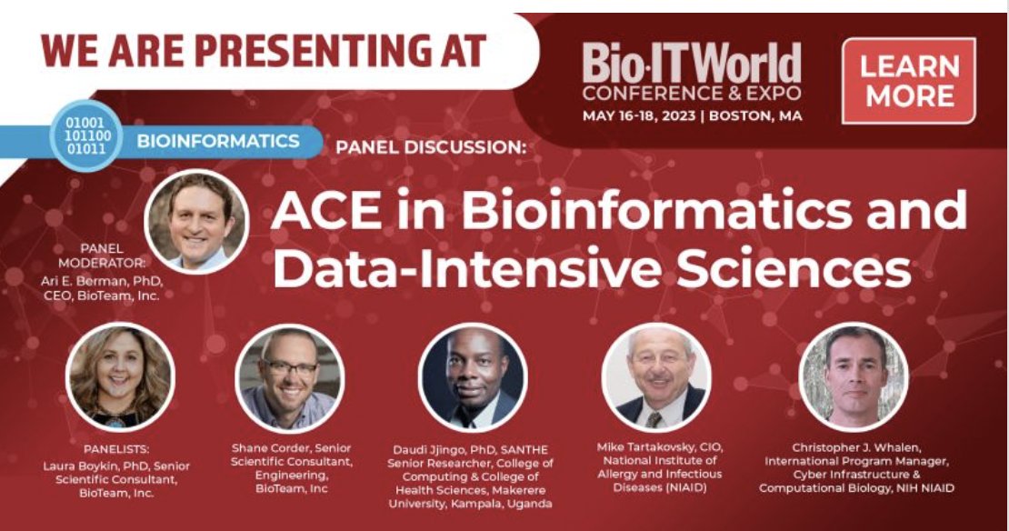 Bio-IT World Conference &amp; Expo 16th-18th May in Boston. Dr. Daudi Jjingo will be presenting about the enabling value of High Performance Computing for contemporary research <a href="/IDIMakerere/">Infectious Diseases Institute, Makerere University</a> @NIAIDBioIT