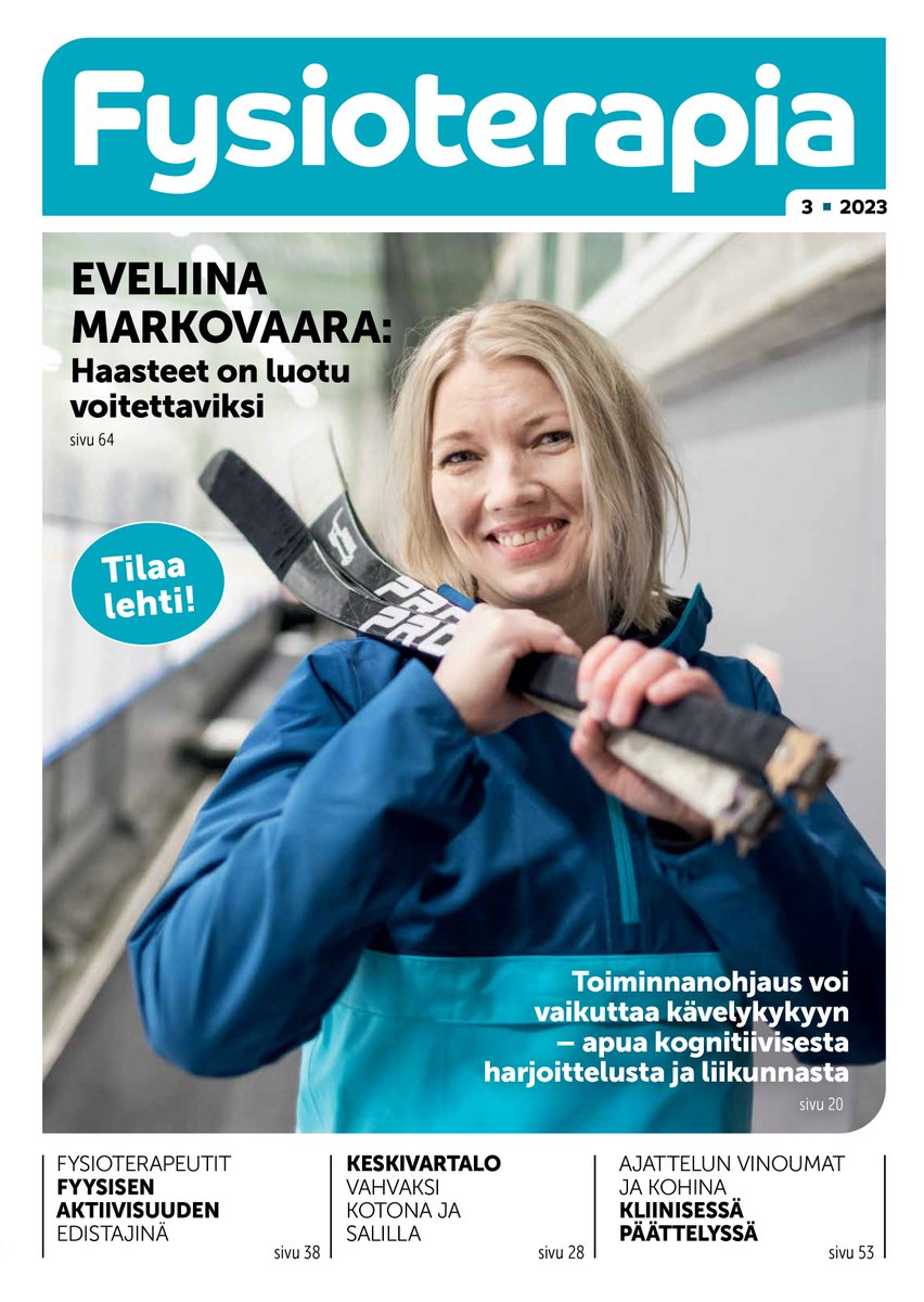 #Fysioterapia-lehti  3/2023 on kolahtanut jo monen postiluukusta ja tavoittanee loputkin  viimeistään perjantaina. Hyviä lukuhetkiä! 🤩