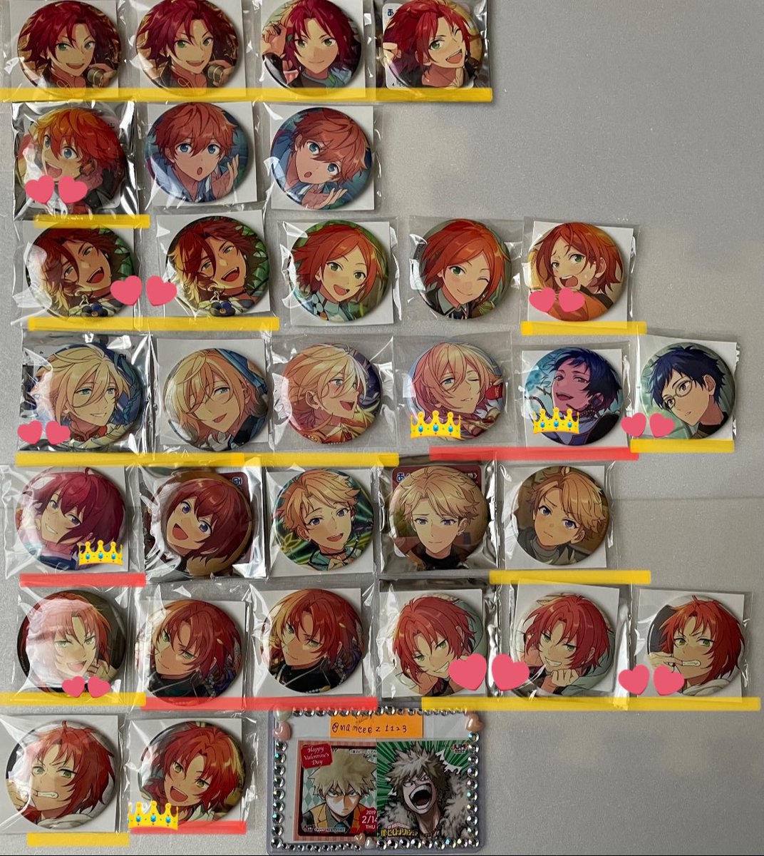 【交換•譲渡】あんスタ　イベコレ、フィーチャー缶バッジ
譲）レオ 凛月 泉 司 嵐 日和 凪砂 茨 ジュン 零 アドニス 薫 宙 英智 弓弦 創なずな 光 マヨイ 巽 藍良 一彩 スバル 真緒 宗 みか HiMERU ニキ こはく 斑 ひなた ゆうた 千秋 奏汰 忍 翠
求）画像8枚目or定価＋送料
詳細9枚目にございます。