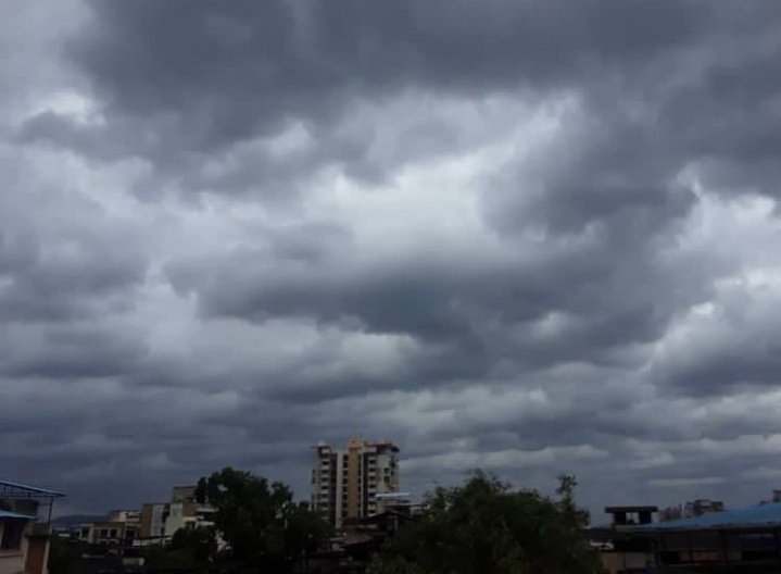 @SkyWatchUpdates Photograph of #cyclonetauktae which i clicked in strong winds