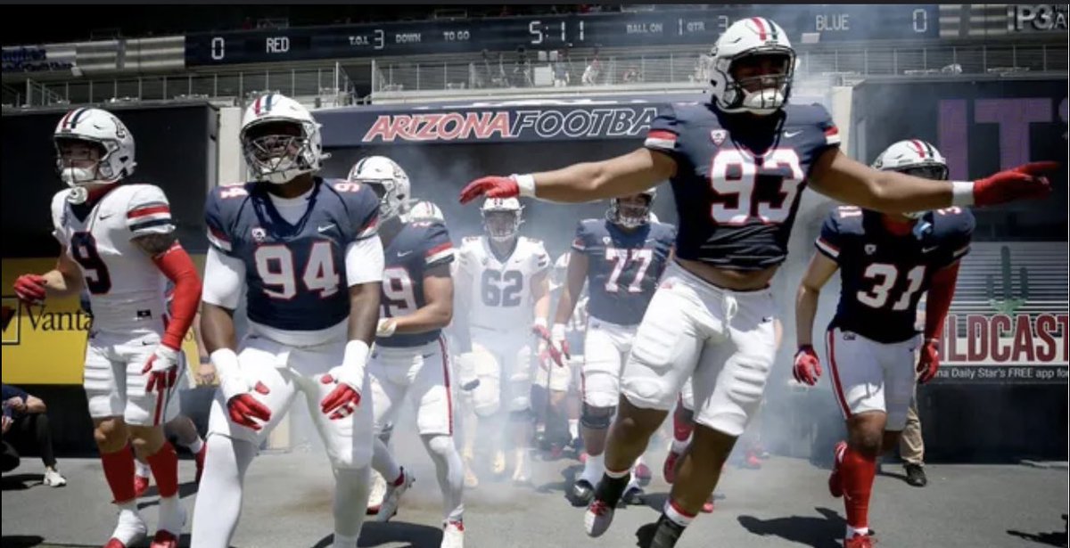 So grateful and blessed for the offer to play football @ArizonaFBall Thank you @CoachKaufusi 🙏🏽 #beardown @PTrenches @EaglesSkyline