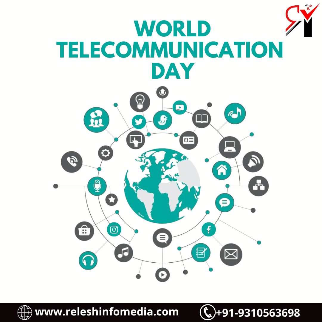 ReleshInfomedia's tweet photo. On the Occasion of World Telecommunication Day, let us be thankful that we are Growing with the Growing Telecommunication and Information.
Relesh Infomedia Team Wishes you Happy World Telecommunication Day.

#digitalmarketing #Socialmedia #SMO #SMM #SEO #worldtelecommunicationday https://t.co/B6mLSIk9oJ