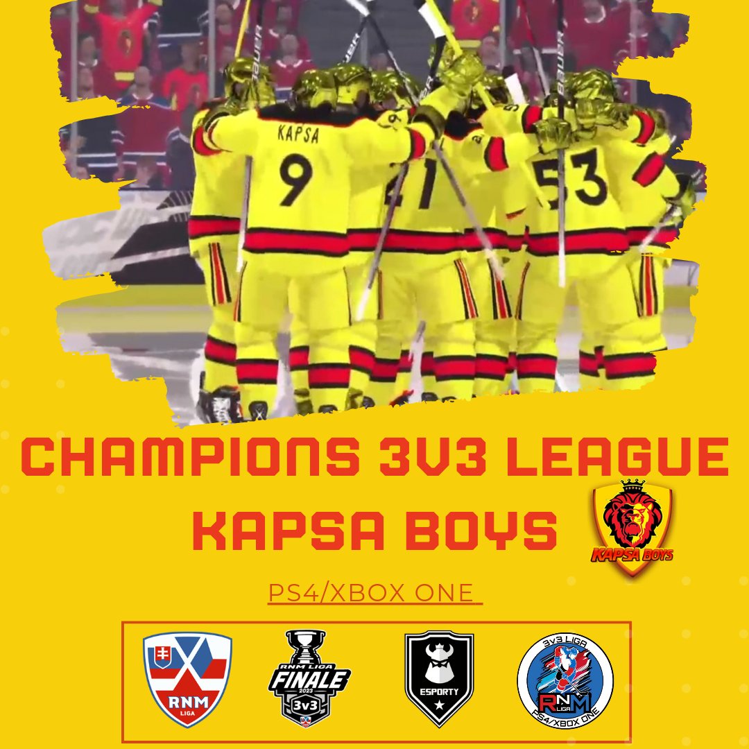 CHAMPIONS 3V3 LEAGUE 
KAPSA BOYS 🏆🥇🎮🏒🥅🇸🇰🇨🇿