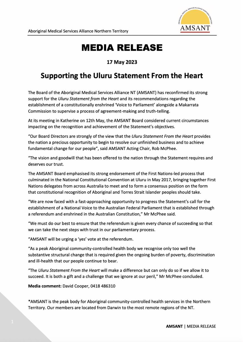 Aboriginal Medical Services Alliance NT🖤💛❤️ tweet media