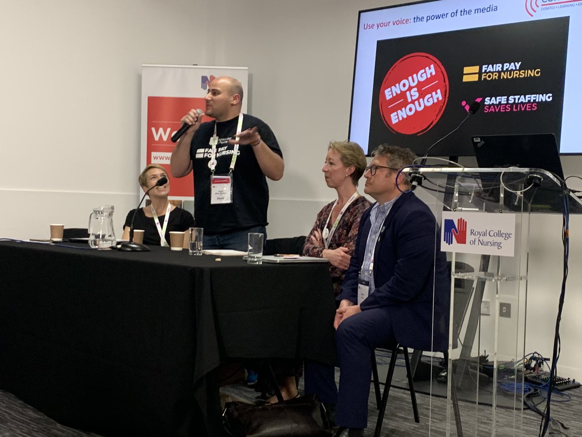 Yesterday our chair Hugo shared his experience of speaking to the media during the strike action, alongside our communications manager Helen! @SouthEastRCN #RCNCongress23 #FairPayforNursing